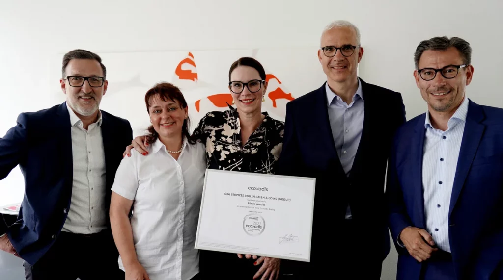 ecovadis silber siegel nachhaltige gebäudereinigung grg csr berlin