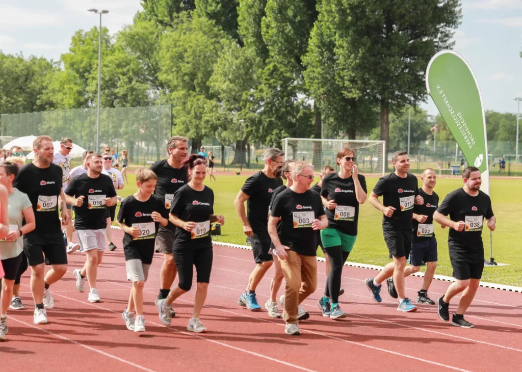 GRG Team beim Lauf-Event, nachhaltige Reinigung und Teamgeist in Berlin