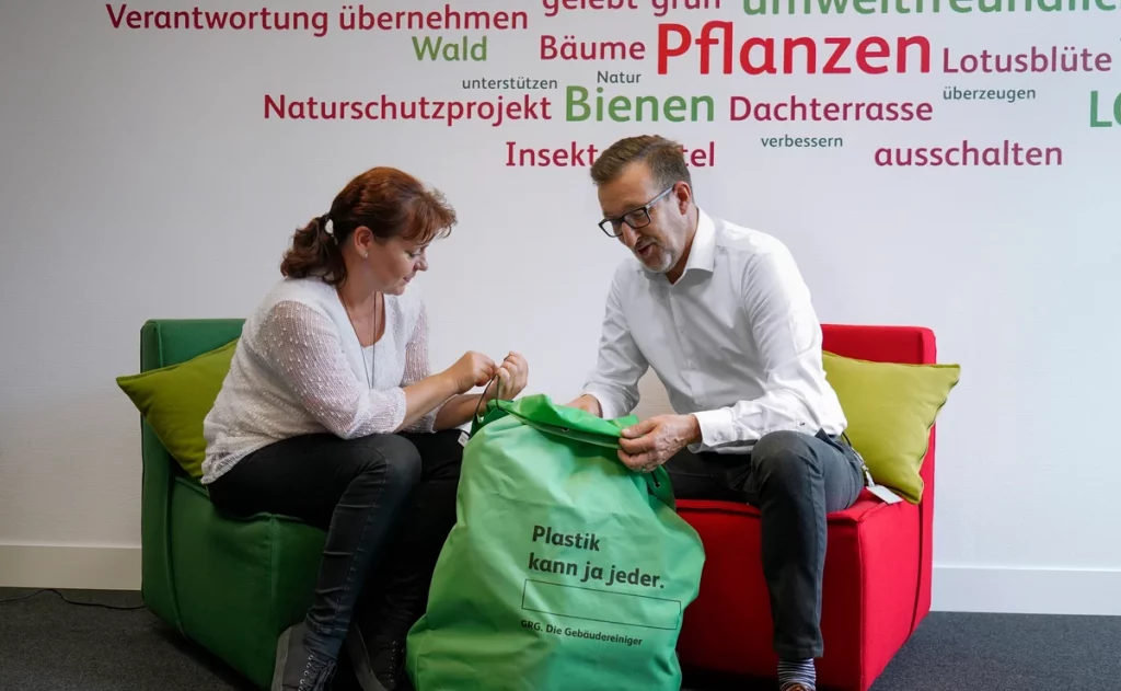waschbare abfallsäcke nachhaltige gebäudereinigung grg ressourcenschonend berlin