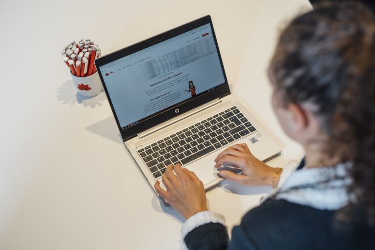 Frau am Computer
